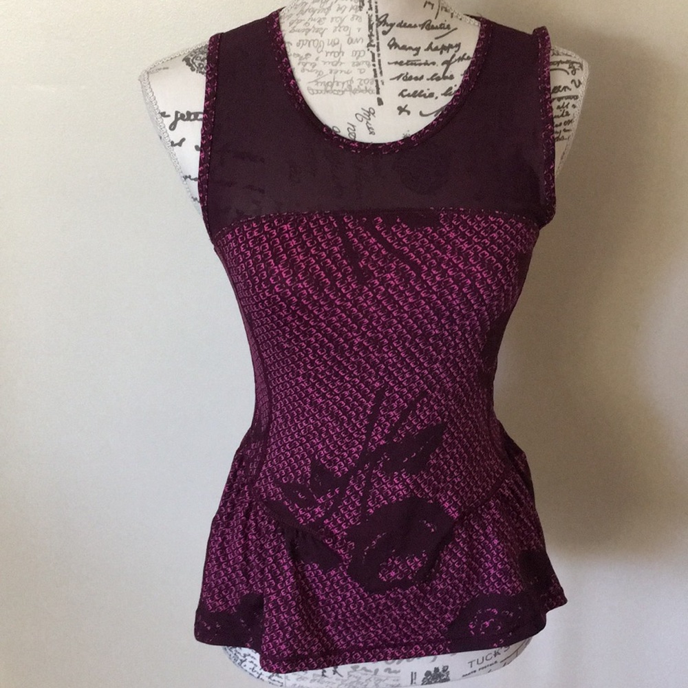 American Eagle peplum workout top